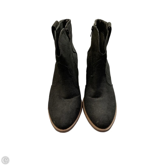 Boots Ankle Heels By Sugar In Black & Brown, Size: 7.5