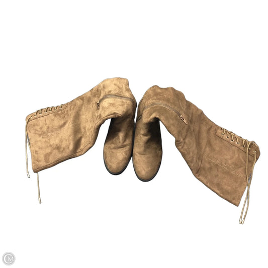 Boots Knee Flats By Xoxo In Brown, Size: 7
