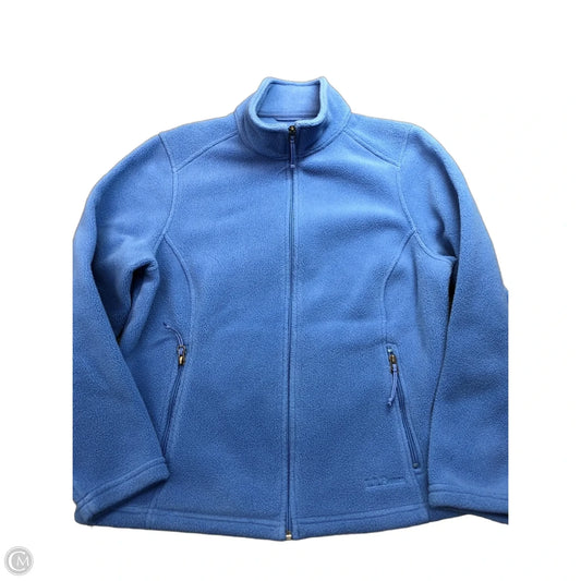 Jacket Fleece By L.l. Bean In Blue, Size: M
