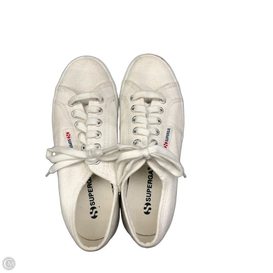 Shoes Sneakers By Superga In Cream, Size: 7.5