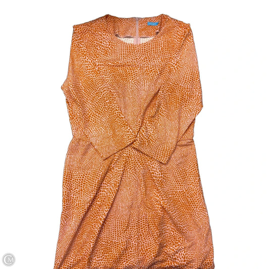 Dress Casual Midi By J Mclaughlin In Orange & Pink, Size: L