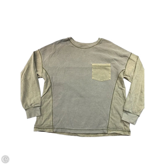 Top Long Sleeve By Wild Fable In Green, Size: M