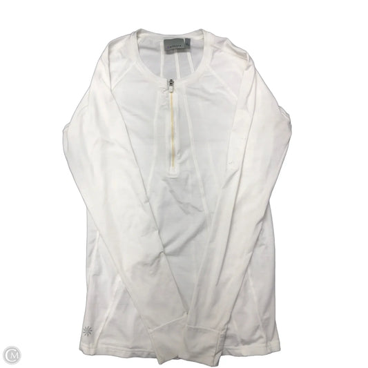 Athletic Sweatshirt Crewneck By Athleta In White, Size: S