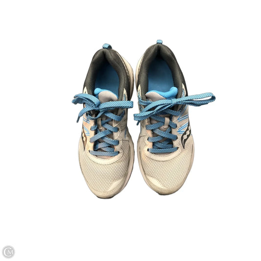 Shoes Athletic By Saucony In Blue & Grey, Size: 7