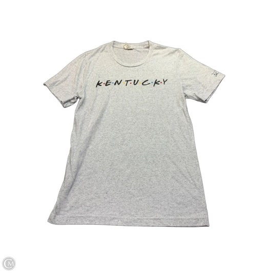 Top Short Sleeve By Clothes Mentor In Grey, Size: S