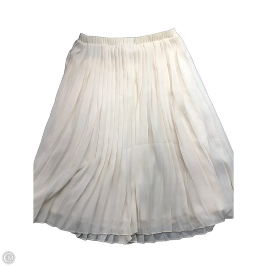 Skirt Midi By Max Studio In Cream, Size: Xs