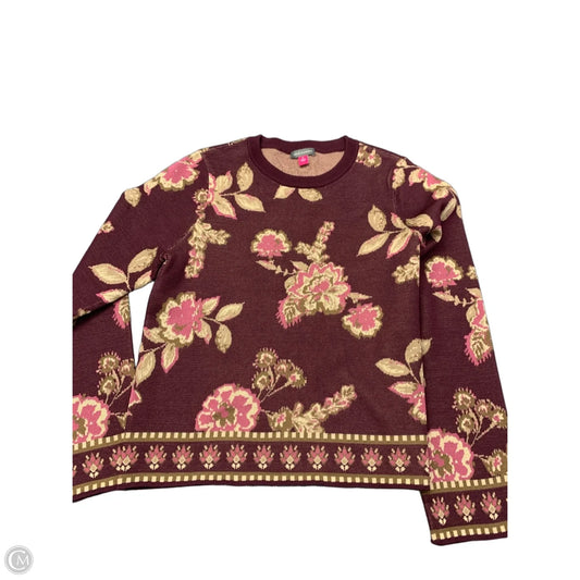 Sweater By Vince Camuto In Brown & Purple, Size: S