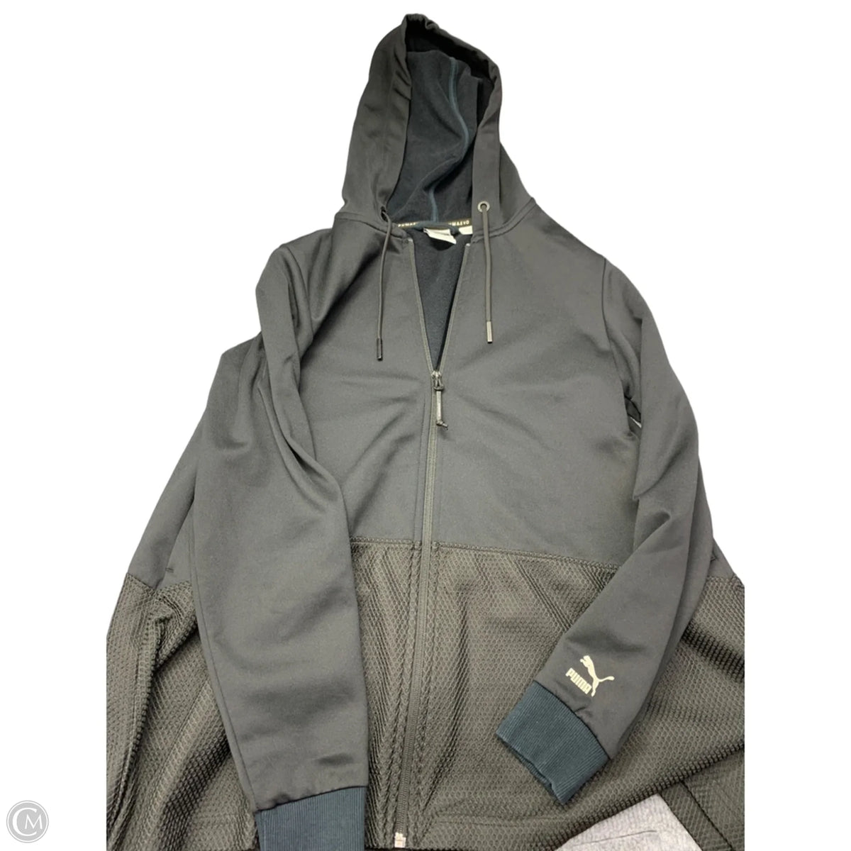 Athletic Jacket By Puma In Black, Size: S