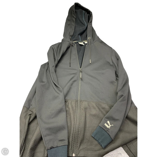 Athletic Jacket By Puma In Black, Size: S