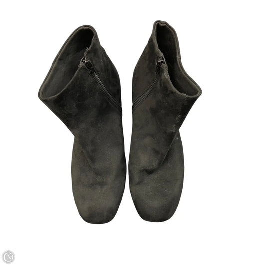 Boots Ankle Heels By Time And Tru In Black, Size: 12