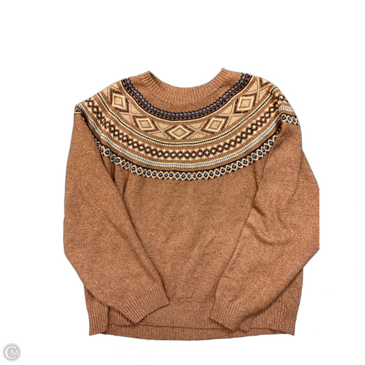 Sweater By Weatherproof In Blue & Brown, Size: Xl