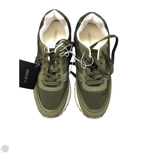 Shoes Sneakers By Forever 21 In Green, Size: 6
