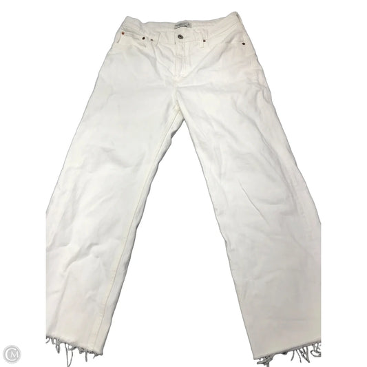 Jeans Straight By Abercrombie And Fitch In White Denim, Size: 10