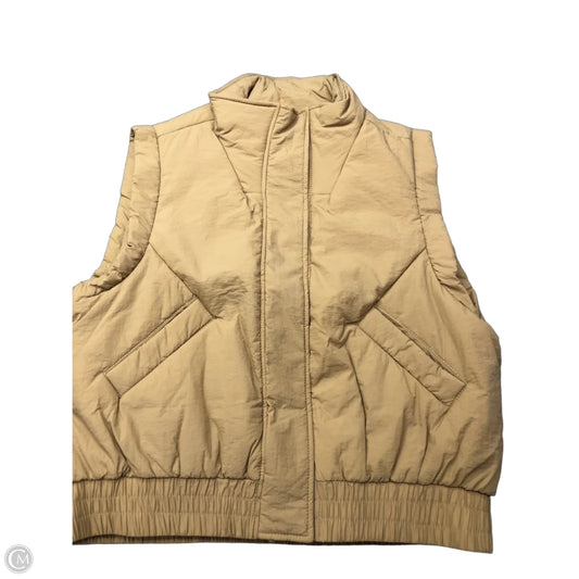 Vest Puffer & Quilted By Clothes Mentor In Tan, Size: M