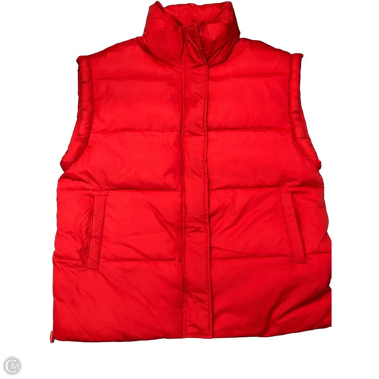 Vest Puffer & Quilted By Clothes Mentor In Red, Size: M