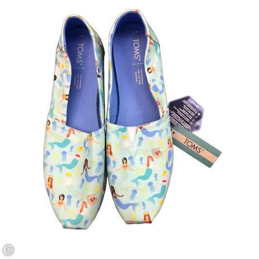 Shoes Flats By Toms In Blue, Size: 11