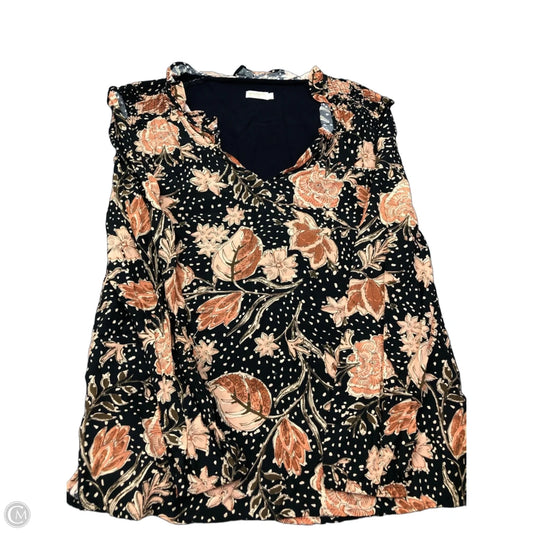 Blouse Designer By Spartina In Blue & Pink, Size: S