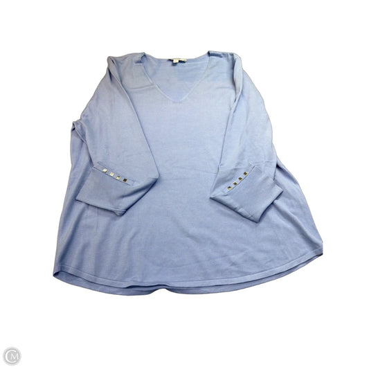 Sweater By Chicos In Blue, Size: Xl
