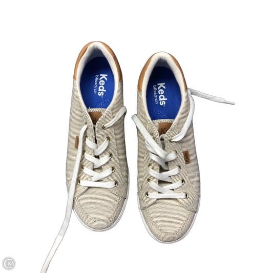 Shoes Sneakers By Keds In Tan & White, Size: 6.5
