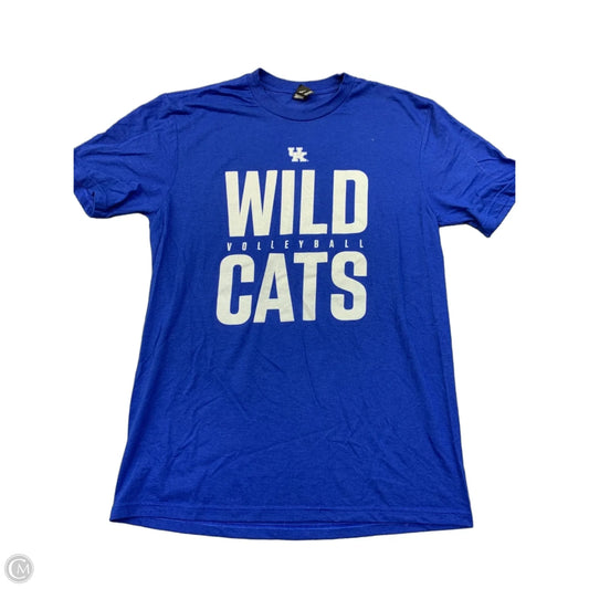 Top Short Sleeve By District In Blue & White, Size: M