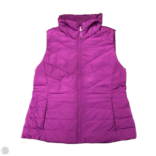 Vest Puffer & Quilted By Talbots In Purple, Size: Xl