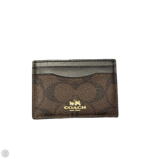 Id/card Holder Designer By Coach, Size: Small