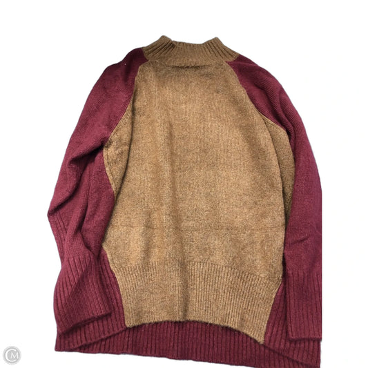 Sweater By Clothes Mentor In Brown & Red, Size: Xl