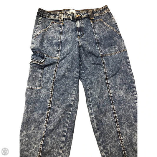 Jeans Cropped By Time And Tru In Blue Denim, Size: 18