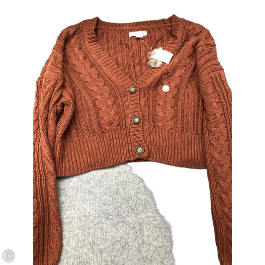 Sweater Cardigan By Aeropostale In Red, Size: M
