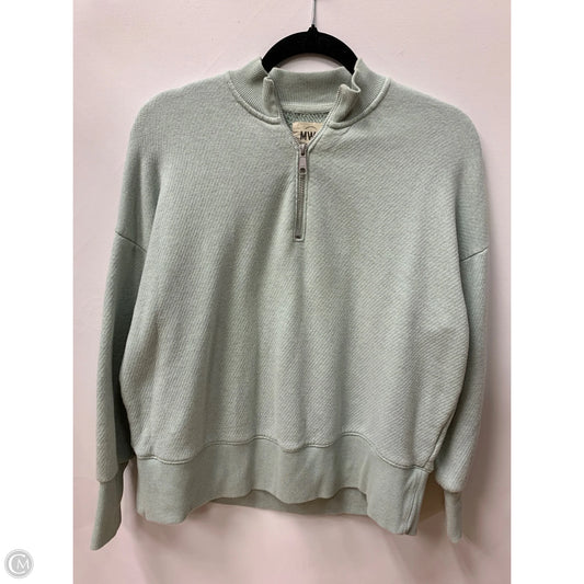 Sweatshirt Collar By Madewell In Green, Size: Xxs