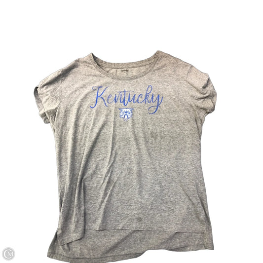 Top Short Sleeve By Clothes Mentor In Grey, Size: Xl