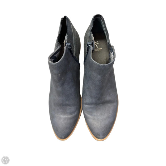 Boots Ankle Heels By Simply Vera In Blue, Size: 10