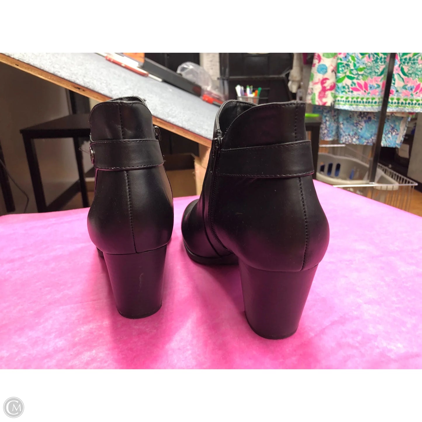 Boots Ankle Heels By Giani Bernini In Black, Size: 9.5