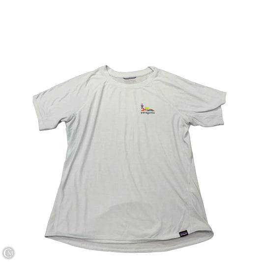 Athletic Top Short Sleeve By Patagonia In Blue, Size: S
