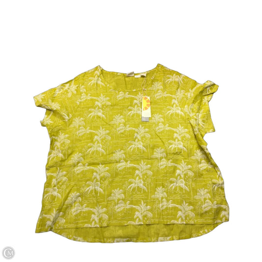 Top Short Sleeve By C And C In Green, Size: 2x