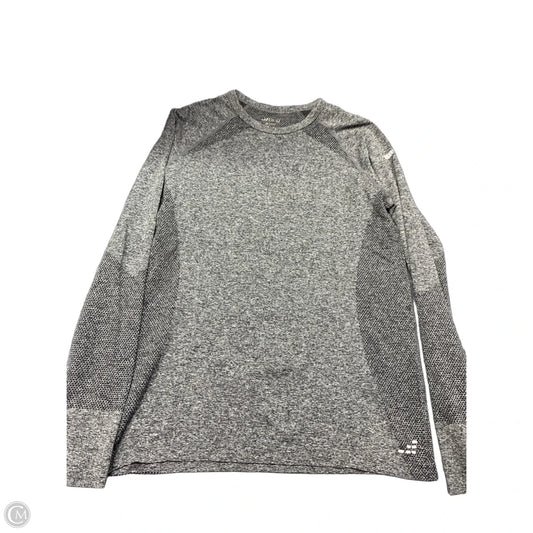 Athletic Top Long Sleeve Crewneck By Bcg In Grey, Size: M