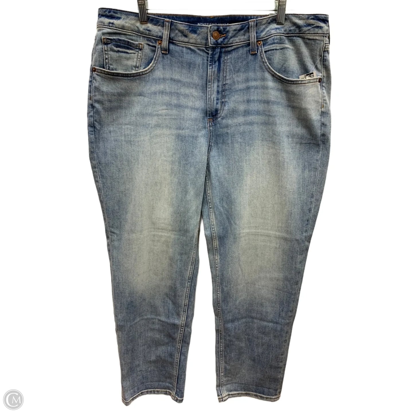Jeans Straight By Chicos In Blue Denim, Size: 14