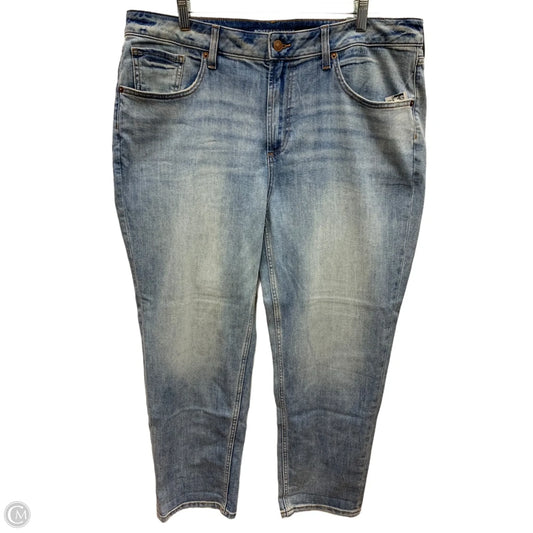 Jeans Straight By Chicos In Blue Denim, Size: 14