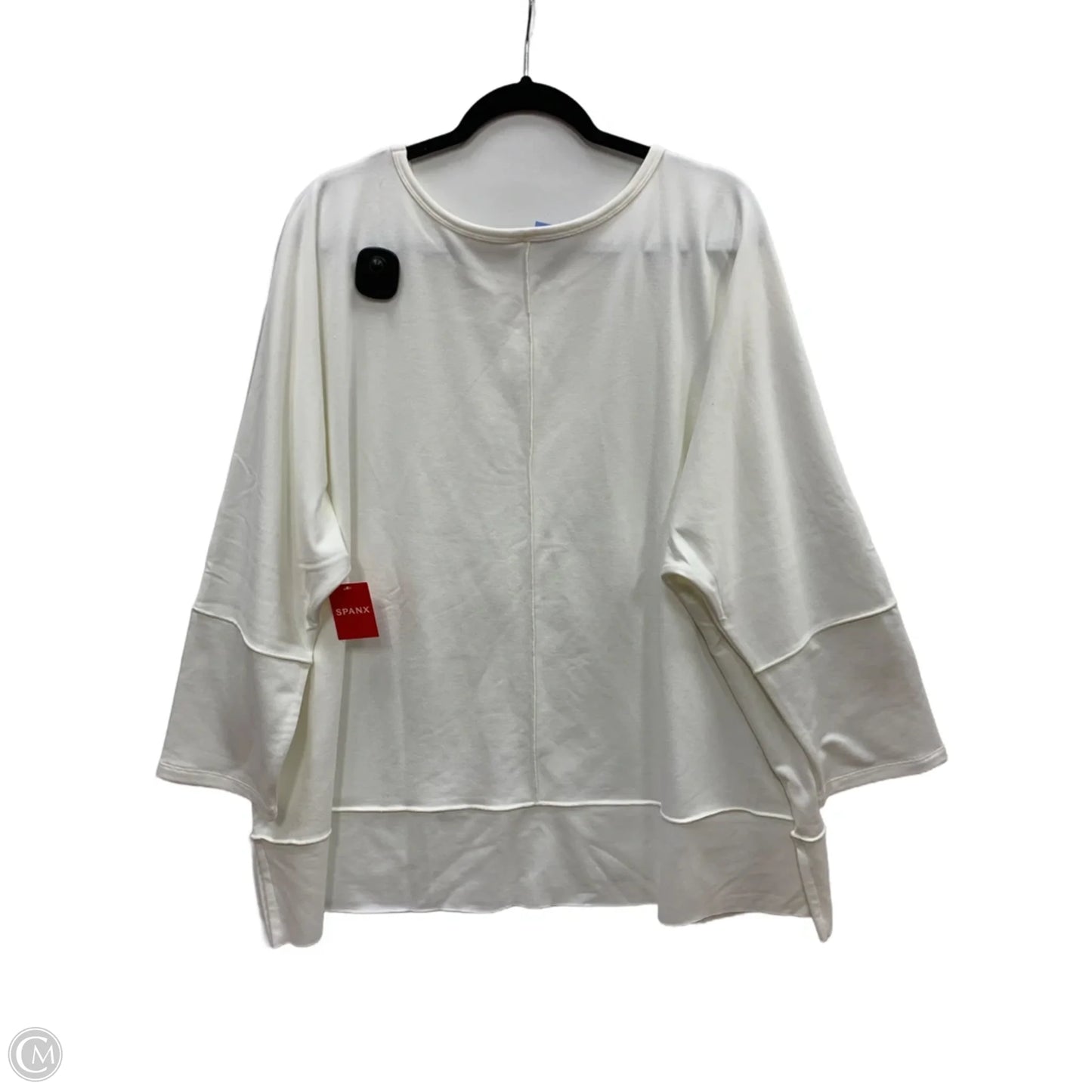 Top 3/4 Sleeve By Spanx In Cream, Size: 3x