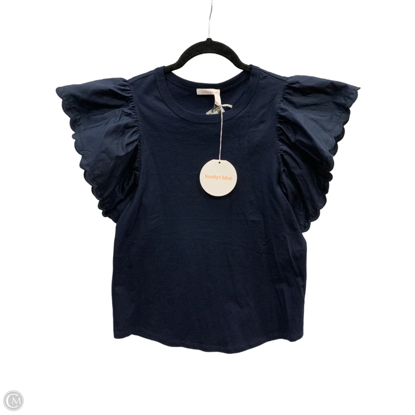 Top Short Sleeve By Clothes Mentor In Blue, Size: S