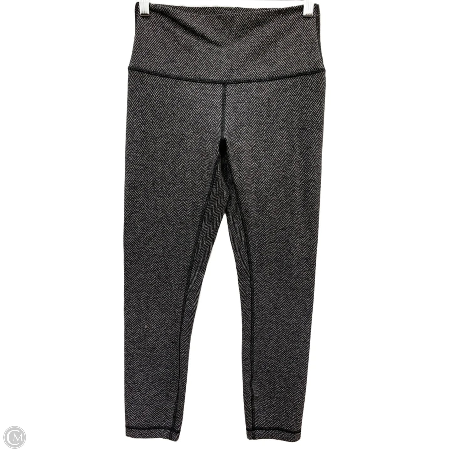 Athletic Leggings Capris By Lululemon In Black & White, Size: 6