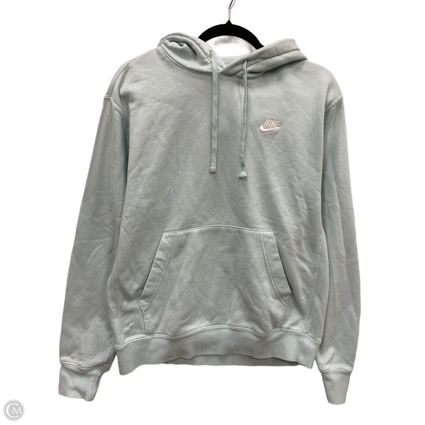 Sweatshirt Hoodie By Nike In Blue, Size: S