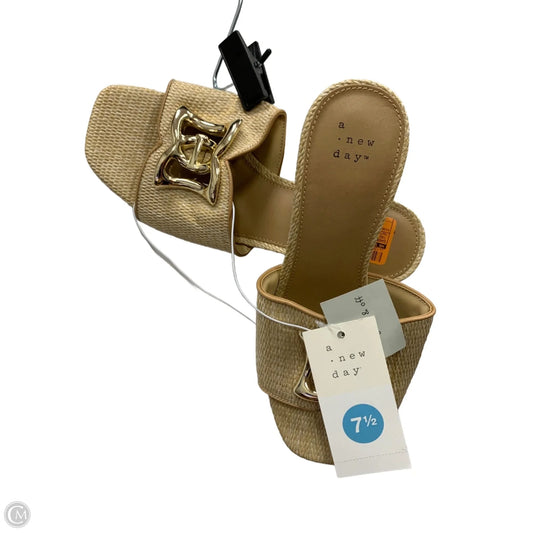 Shoes Heels Block By A New Day In Tan, Size: 7.5