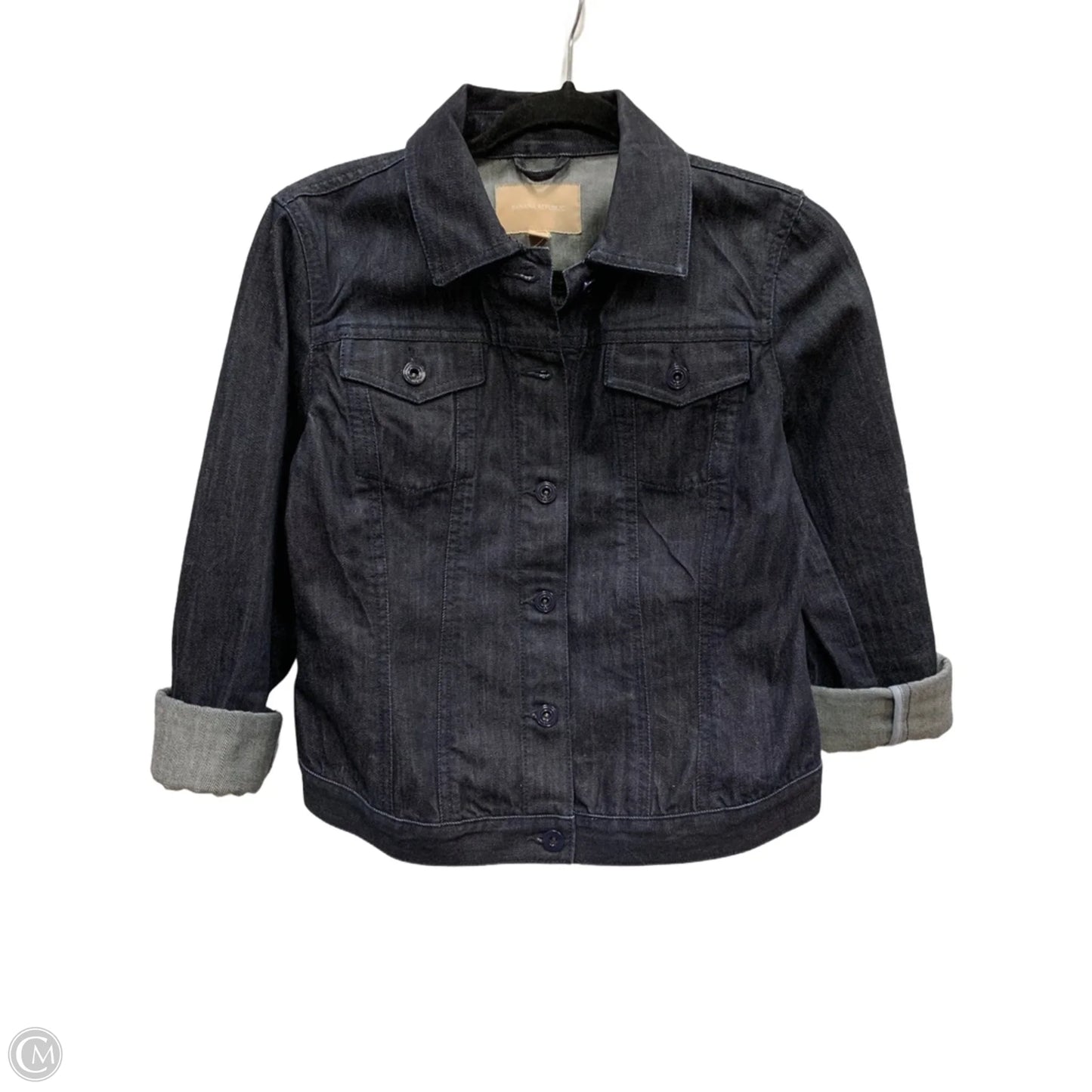 Jacket Denim By Banana Republic In Blue Denim, Size: S