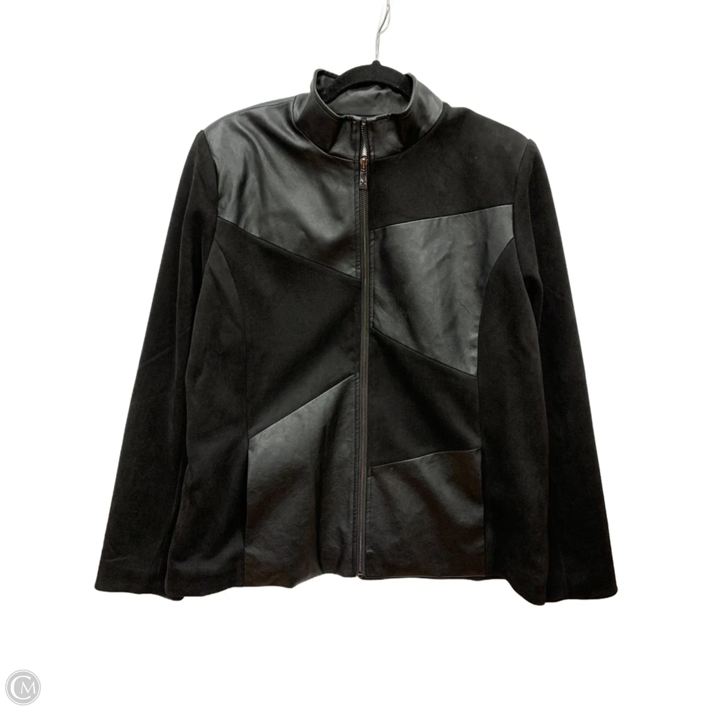 Jacket Moto By Belle By Kim Gravel In Black, Size: L