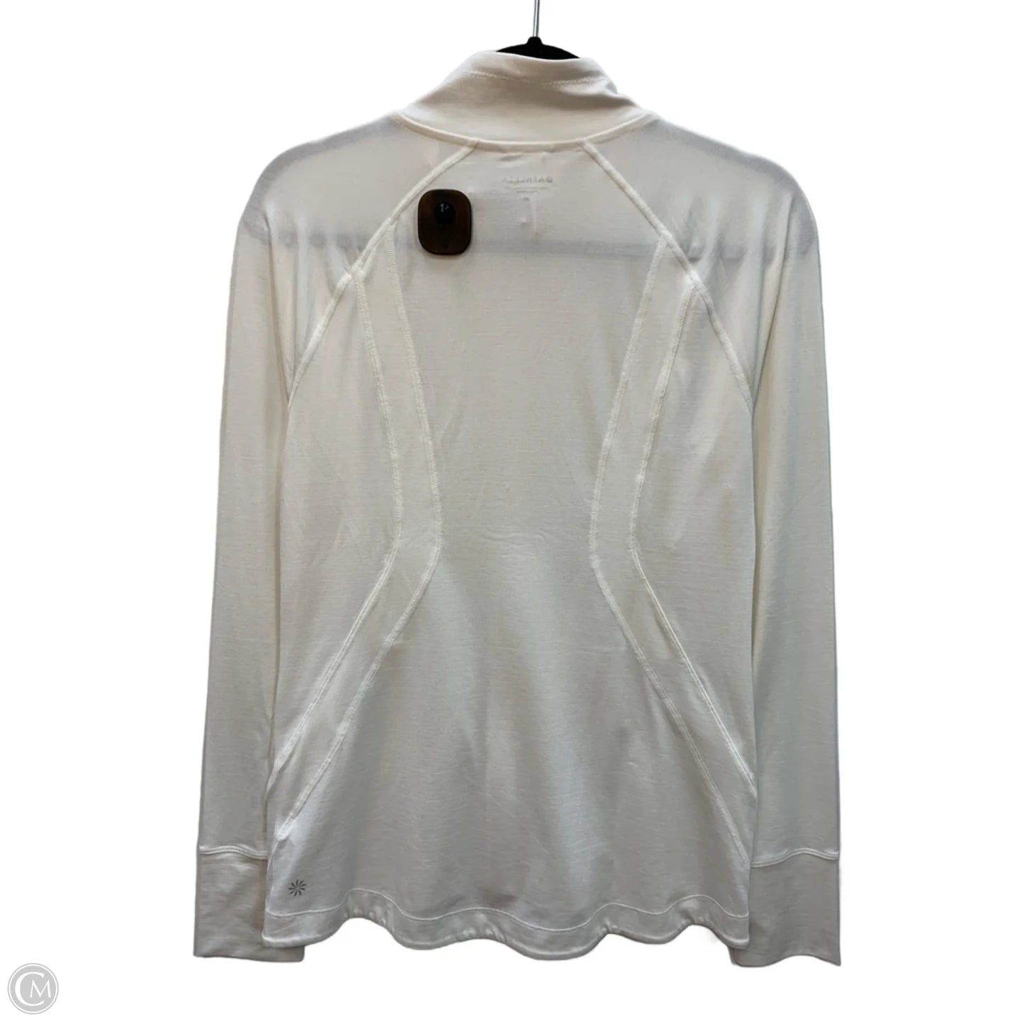 Athletic Jacket By Athleta In White, Size: M