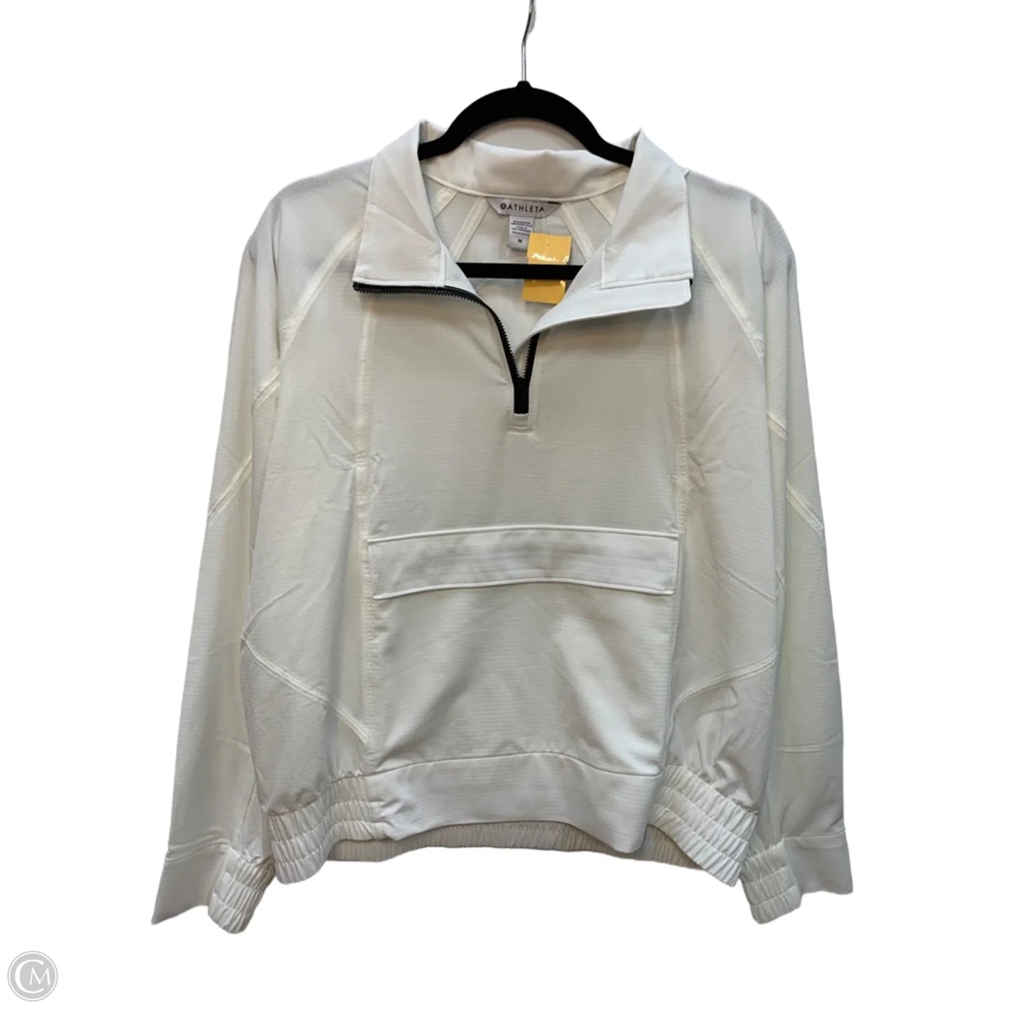 Athletic Sweatshirt Crewneck By Athleta In White, Size: M