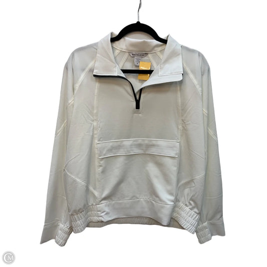 Athletic Sweatshirt Crewneck By Athleta In White, Size: M