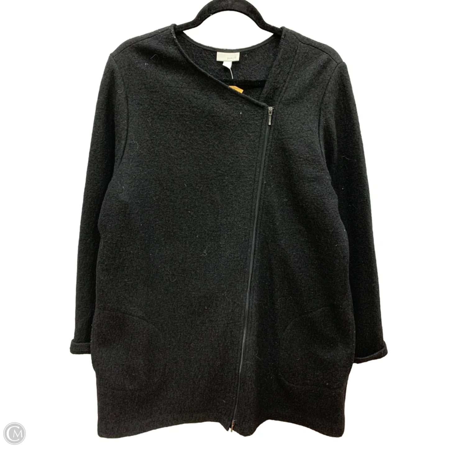 Coat Peacoat By Pure Jill In Black, Size: L