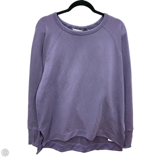 Sweatshirt Crewneck By Athleta In Purple, Size: L